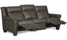 American made Black Canyon reclining leather sofa with optional articulating headrests