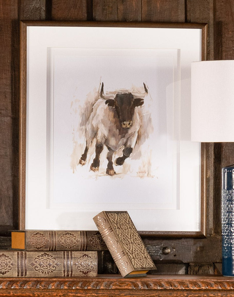 Charging Bull Framed Art - Made in the USA - Your Western Decor