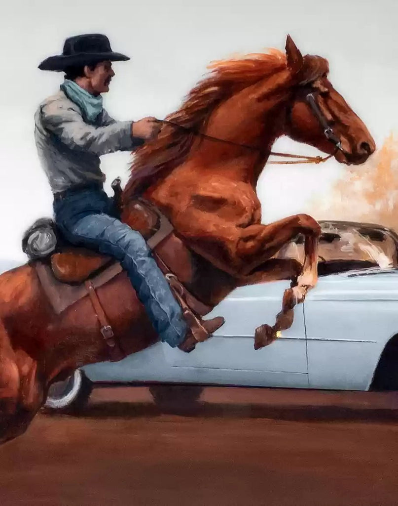 Chasing Classics Western Framed Art detail - Your Western Decor