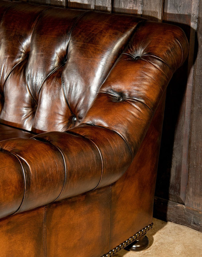 American made Chester Leather Sofa - Your Western Decor