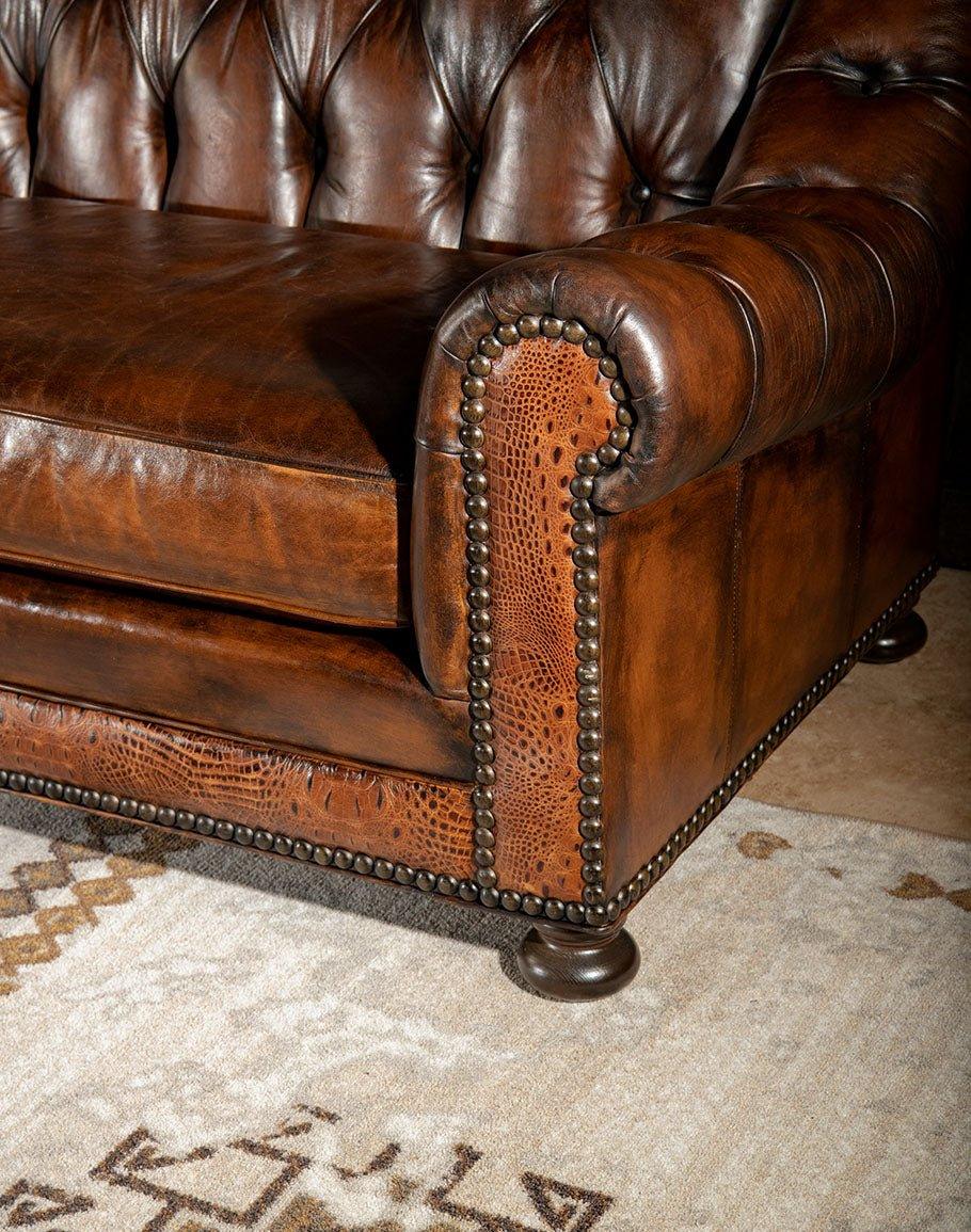 American made Chester Leather Sofa - Your Western Decor