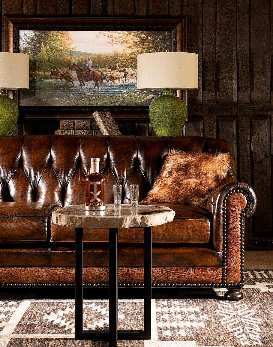 American made Chester Leather Sofa - Your Western Decor