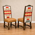 Chief Joseph Sunset Dining Chair with top-grain leather seat