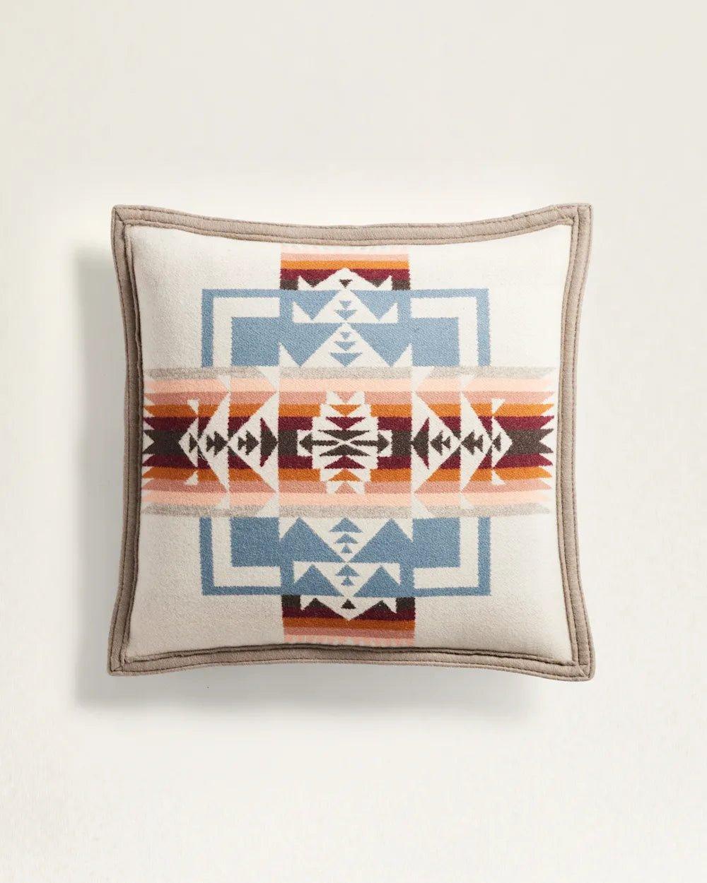 Chief Joseph Rosewood Wool Throw Pillow - Your Western Decor