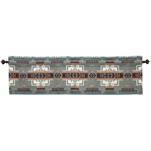 American made Chief Joseph Pendleton fabric valance - Your Western Decor