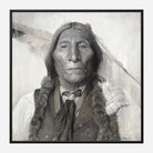 Chief Wolf Robe Framed Canvas Art by David Frederick Riley at Your Western Decor