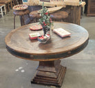 Chihuahua Pine Round Rustic Dining Table - Your Western Decor