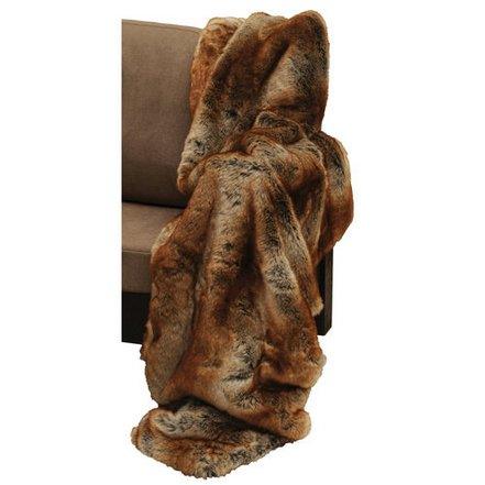 Stylish Chinchilla Faux Fur Blanket - made in the USA - Your Western Decor