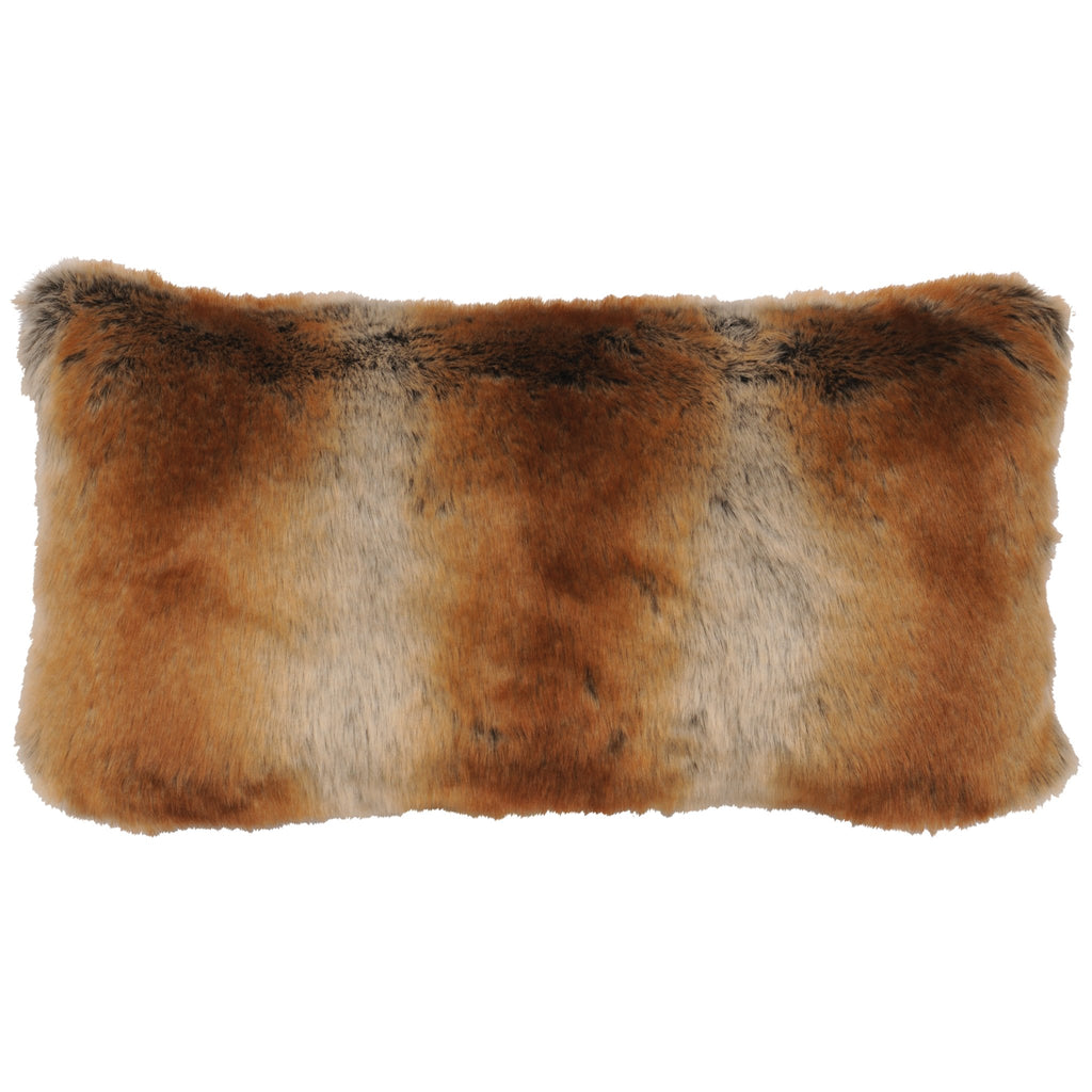Stylish Chinchilla Faux Fur Oblong Pillow made in the USA - Your Western Decor