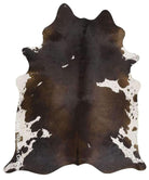 Chocolate Brown and white Brazilian Cowhide Rug - Your Western Decor