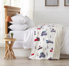 Trucks N' Trees Sherpa Bedspread - Your Western Decor