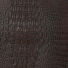 Close-up of brown leather with crocodile texture - Your Western Decor