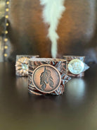 Copper Feather concho western napkin ring by Your Western Decor