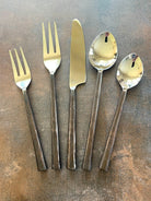 Hammered Copper Handled Flatware Set - Your Western Decor