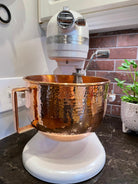 Hammered copper mixing bowl for Kitchen Aid Professional lift stand mixers - Your Western Decor