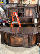 custom copper top western desk with Longhorn steer front - Your Western Decor