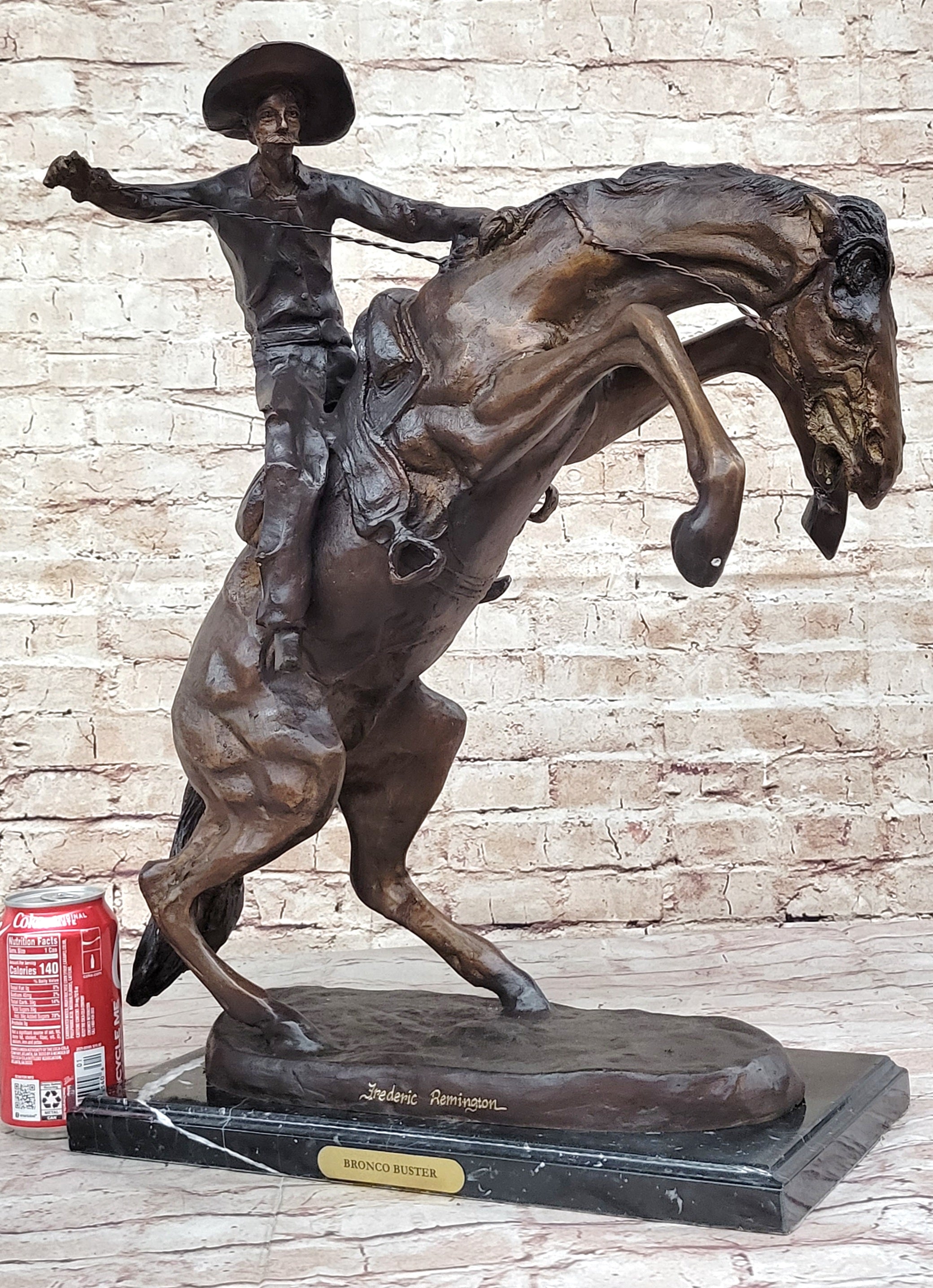 Frederic Remington Cowboy Bronc Western Bronze Sculpture - Your Western Decor