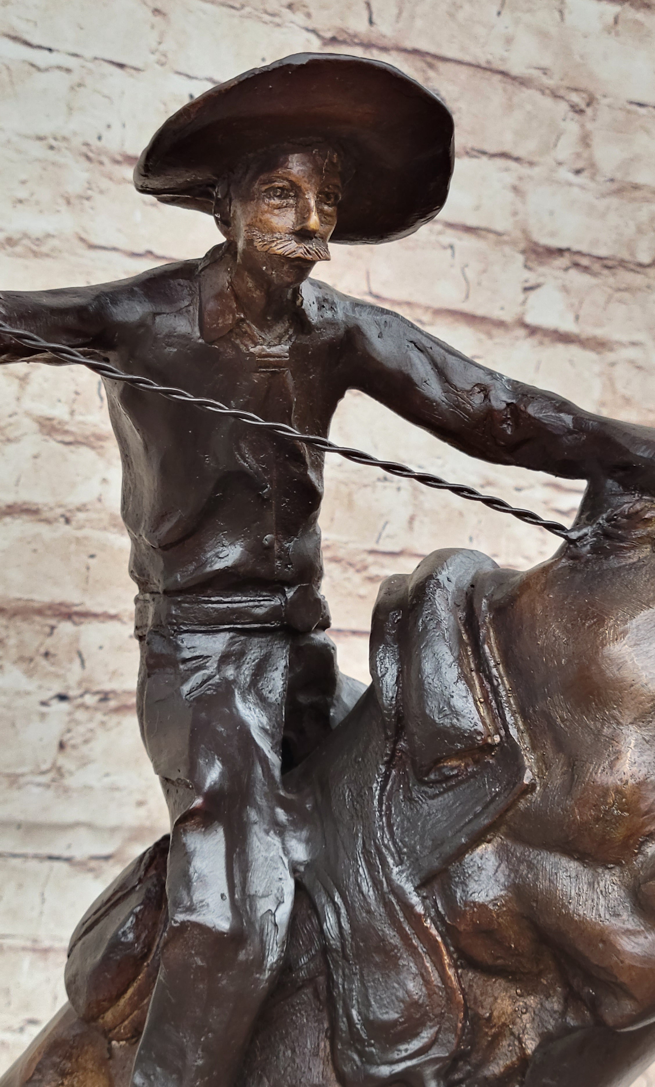 Frederic Remington Cowboy Bronc Western Bronze Sculpture - Your Western Decor