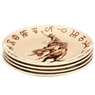 Cowboy Bronc & Brands Dinner Plates - Western Dinnerware - Your Western Decor