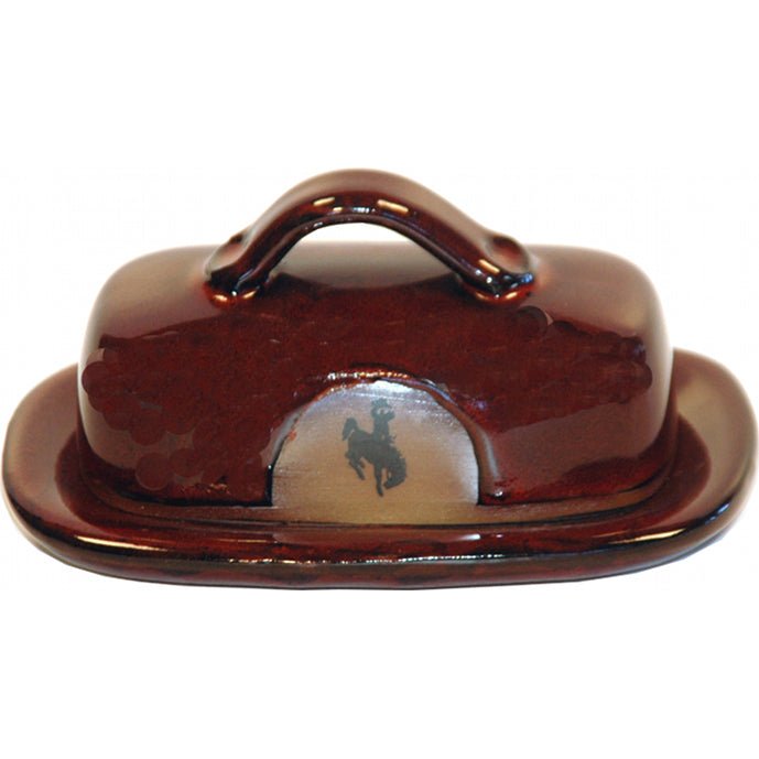 Bronc Western Butter Dish - USA Handmade Pottery - Your Western Decor