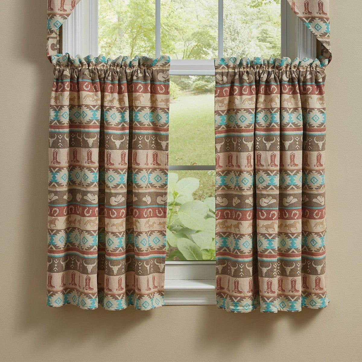 Cowboy's Western Long Window Tiers - Your Western Decor