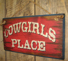 Cowgirl's place handmade western sign small - Your Western Decor