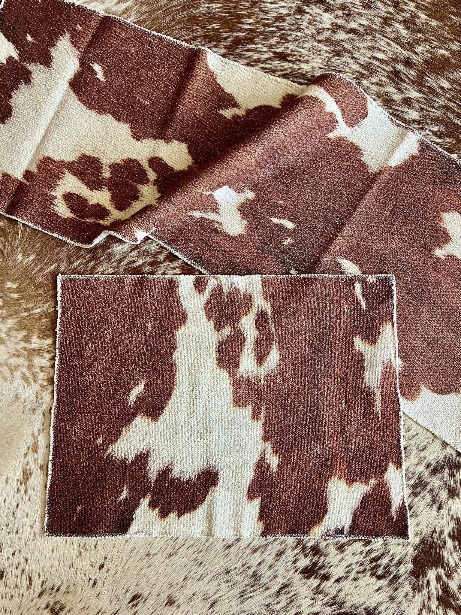 Cowhide Print Table Linens - Your Western Decor