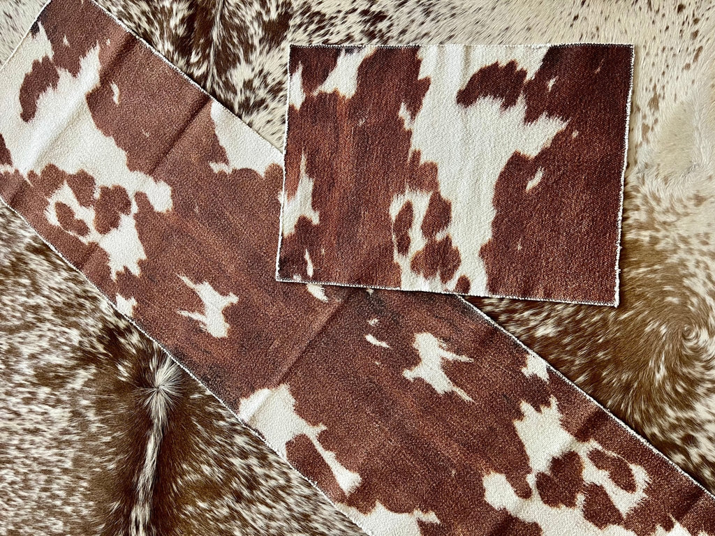 Western cowhide print placemats and table runners - Your Western Decor