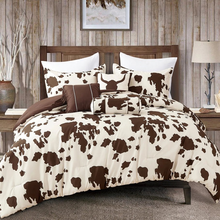 Cowhide Print Western Comforter Set - Your Western Decor