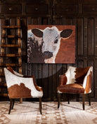 Cowhide Rancho Accent Chairs - Living Room Furniture Made in the USA - Your Western Decor