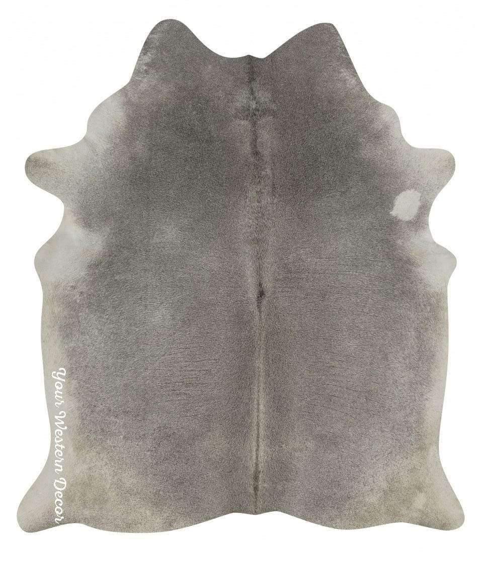 Steel Grey Brazilian Cowhide Rug - Your Western Decor