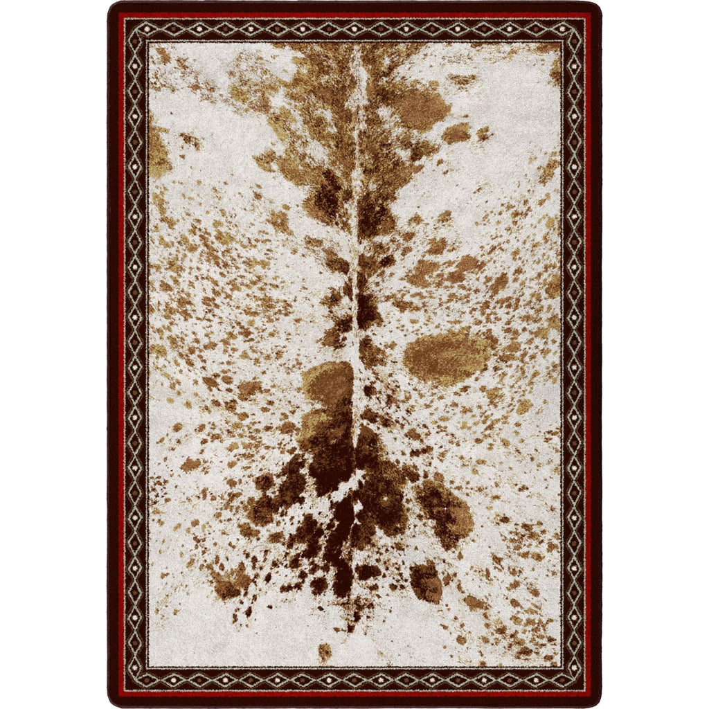 Cowhide Spotted Vaquero Western Rug 4' x5' - Made in the USA - Your Western Decor