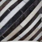 Cowhide strips in pillow detail - Your Western Decor