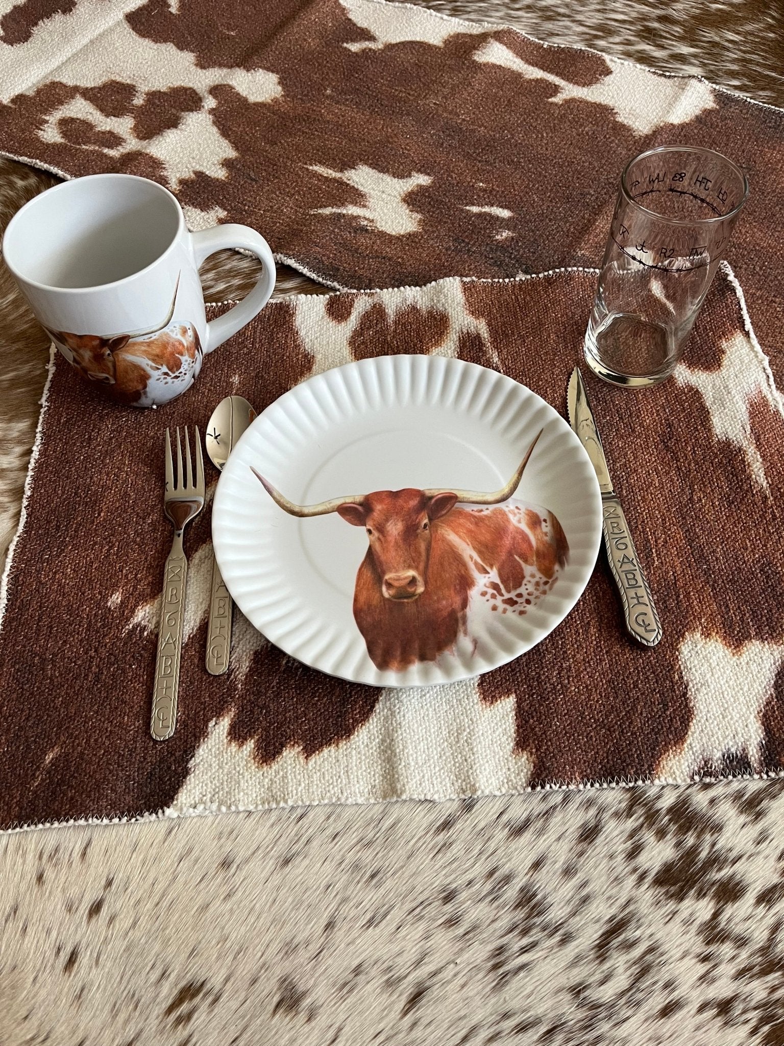 Longhorn and western dining table tableware - Your Western 