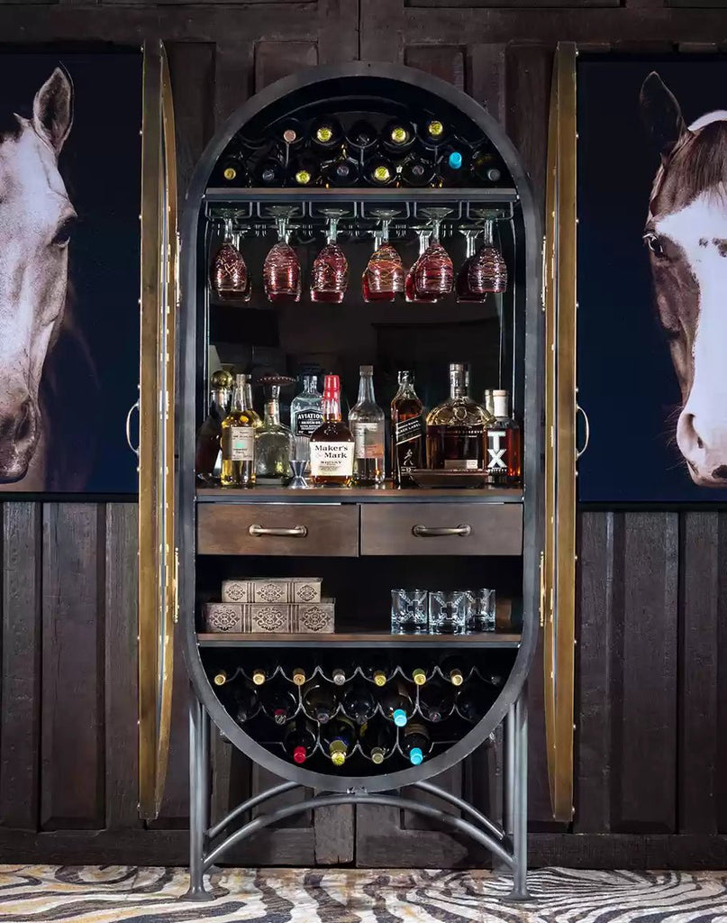 Craft Wine and Bar Cabinet - Liquor storage cabinet - Your Western Decor