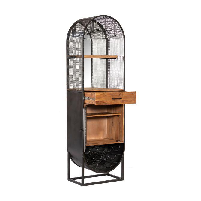 Tall oval Creswell Wine & Bar Cabinet - Your Western Decor