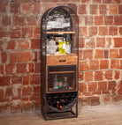 Tall oval Creswell Wine & Bar Cabinet - Your Western Decor