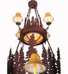 Custom made lodge style chandelier made in the USA - Your Western Decor