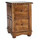 Executive rope edge 2-drawer file cabinet - Your Western Decor
