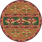 Dakota Star Southwest Round Area Rug - Rugs made in the USA - Your Western Decor