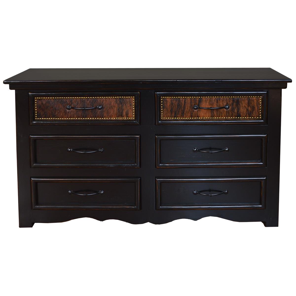 Dark Brindle Cowhide Dresser - Your Western Decor