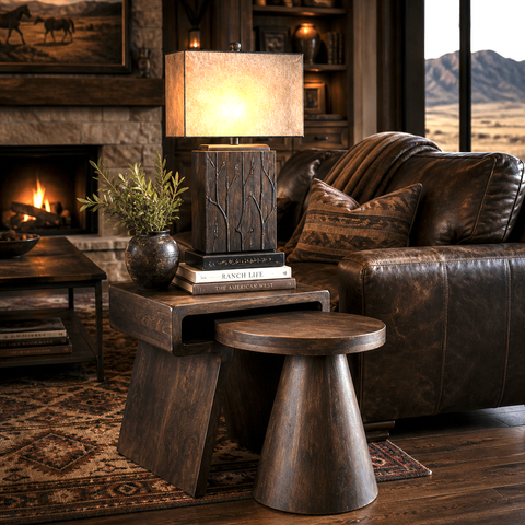 Rustic Accent & Side Tables | Country Style End Tables – Your Western Decor