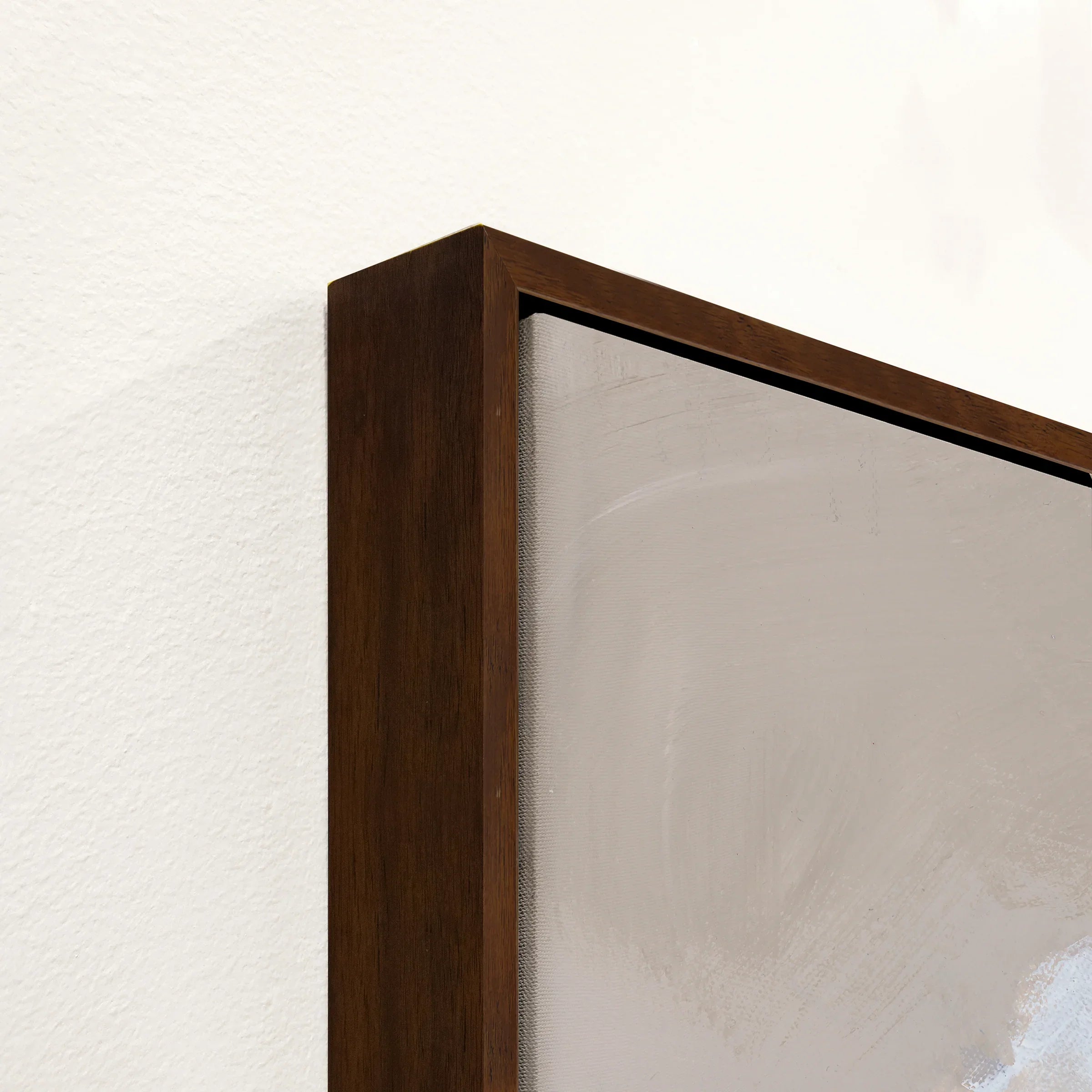 Close up detail of canvas art wood frame - Your Western Decor