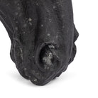 Close up of horse sculpture nose 