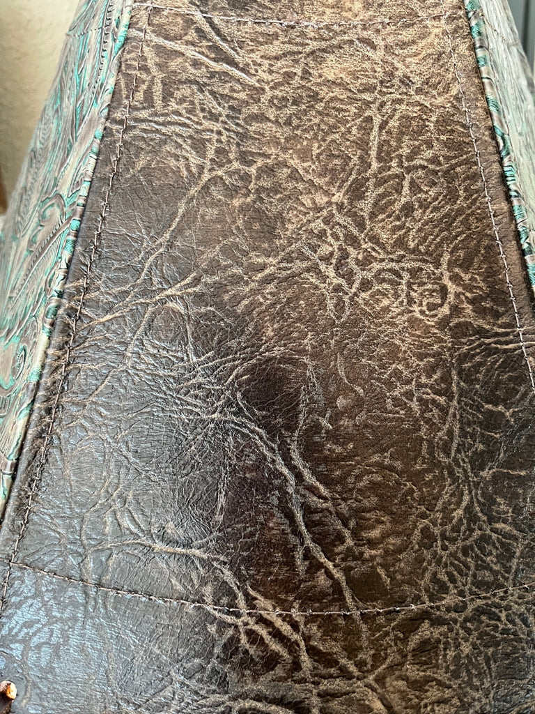 Distressed brown leather - Your Western Decor