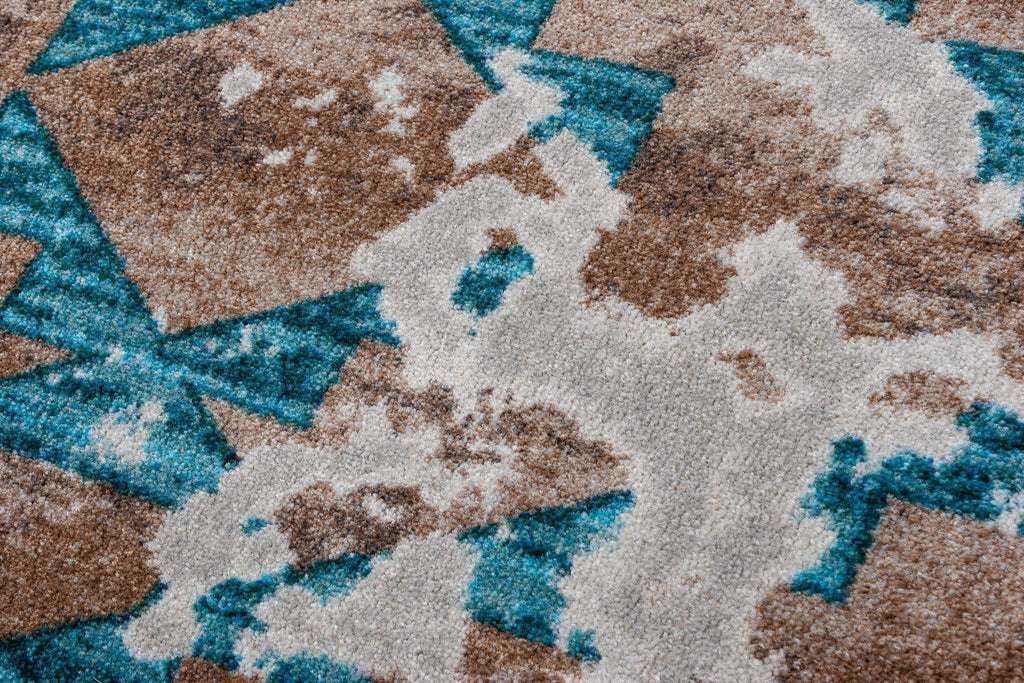 Distressed Fresco Hide Carpet Detail - Made in the USA - Your Western Decor