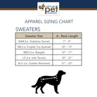 Pendleton Dog Sweaters Size Chart - Your Western Decor