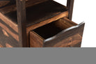 Drawer and shelf detail of Pecos Executive Desk 