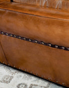 Duncan Burnished Leather Sofa - American Made Luxury Furniture - Your Western Decor