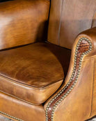 American made Duncan Saddle Leather Office Chair - Your Western Decor